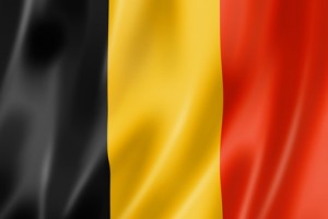 Die belgische Flagge.