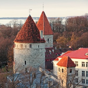 Eine beeindruckende Festung bei Tallinn.