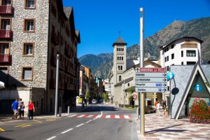 Das Leben in Kleinstädten Andorras.