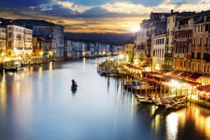 Der große Kanal in Venedig.
