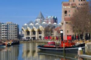 Blick auf den alten Hafen von Rotterdam.