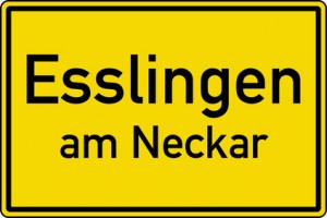 Esslingen am Neckar Gießen Ortstafel Ortseingang Schild